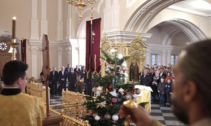 Рождественское богослужение в Санкт-Петербурге
