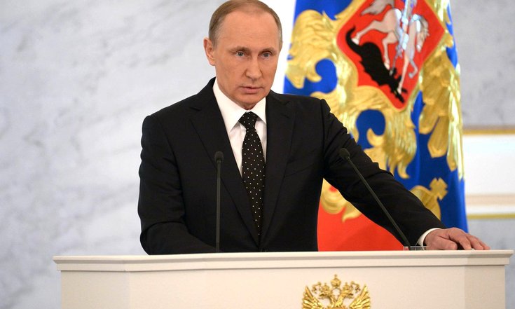 Президент РФ Владимир Путин обратился к Федеральному собранию с ежегодным Посланием